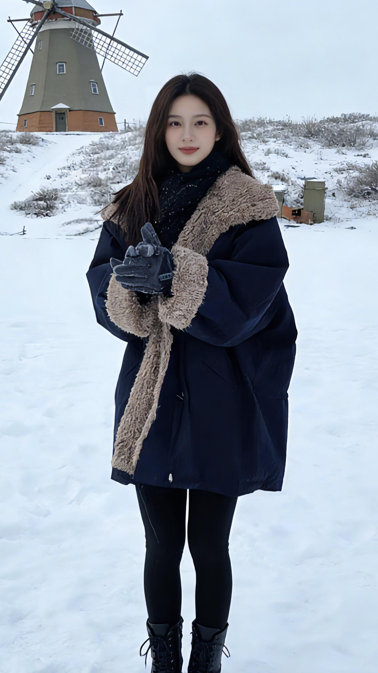 这也太好看了 这个冬天不怕冷 棉服也能穿出时尚感 女装穿搭新年穿搭