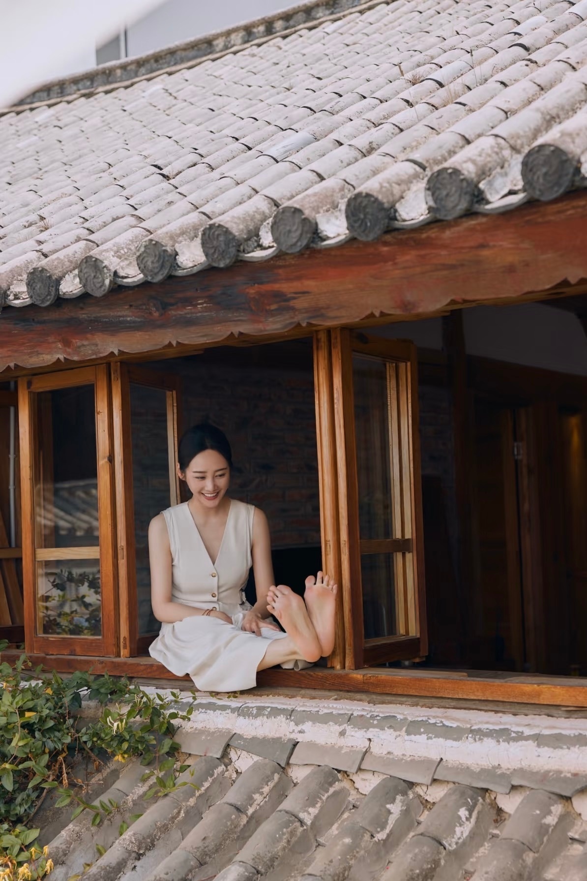 马頔李纯意大利旅行  李纯脚丫好干净啊 
