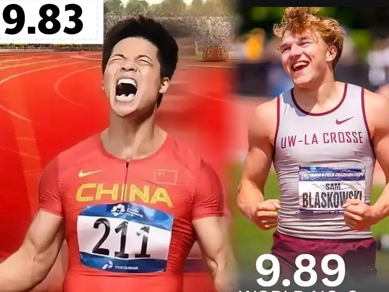 苏炳添是所有男子田径跑步项目上唯一超越白种人最高纪录的黄种人，他2021年创造的