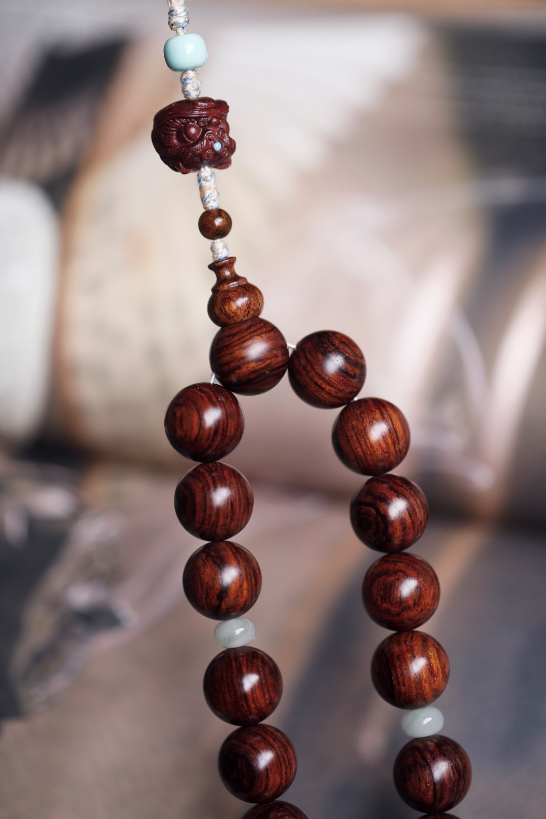 海黄 原创【思灵】15mm 21颗海黄质地细腻、油润，降香浓郁，颗颗珠玑，串出优