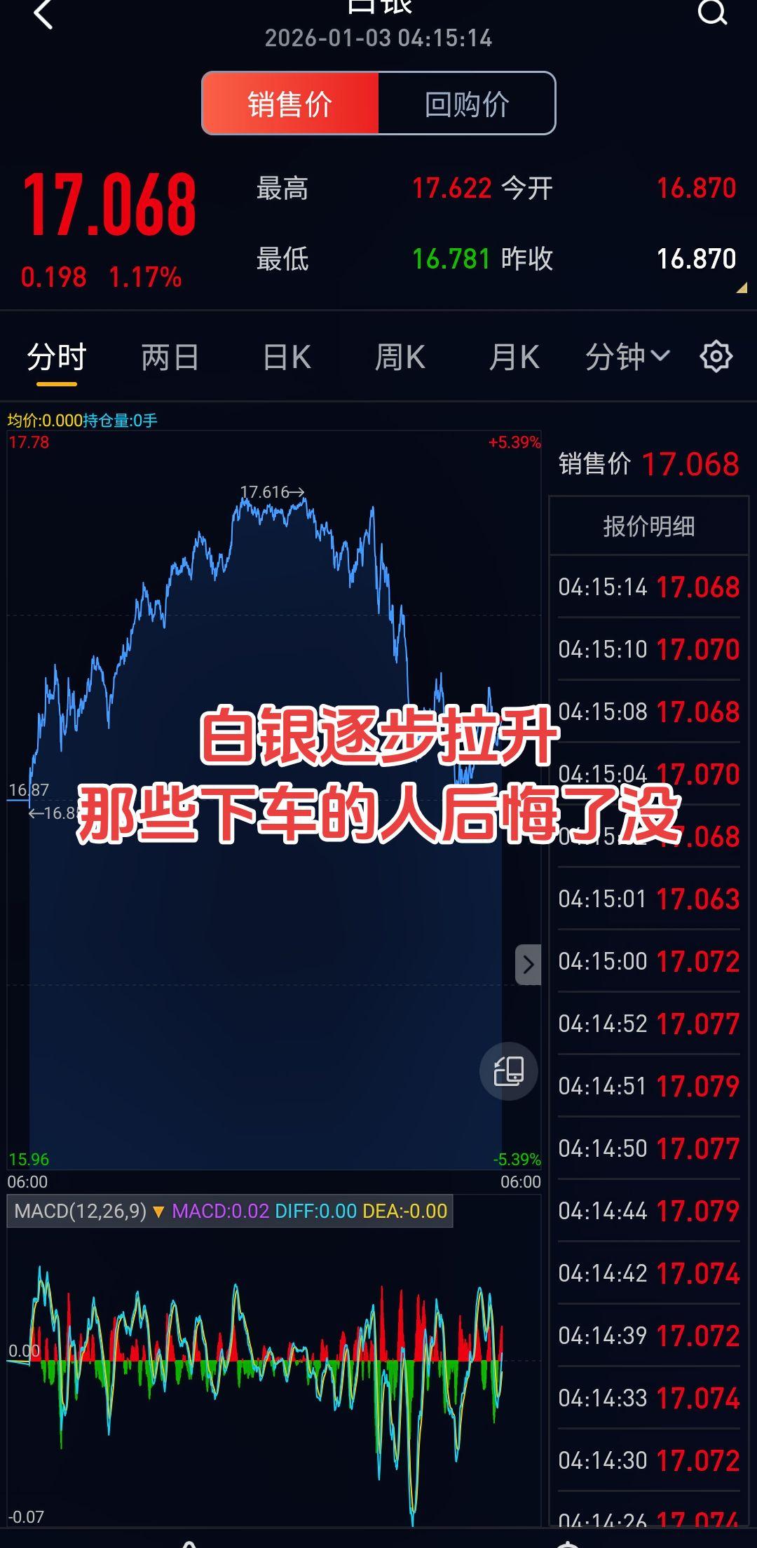 倒车接人  你是选择上车 还是下车白银 贵金属