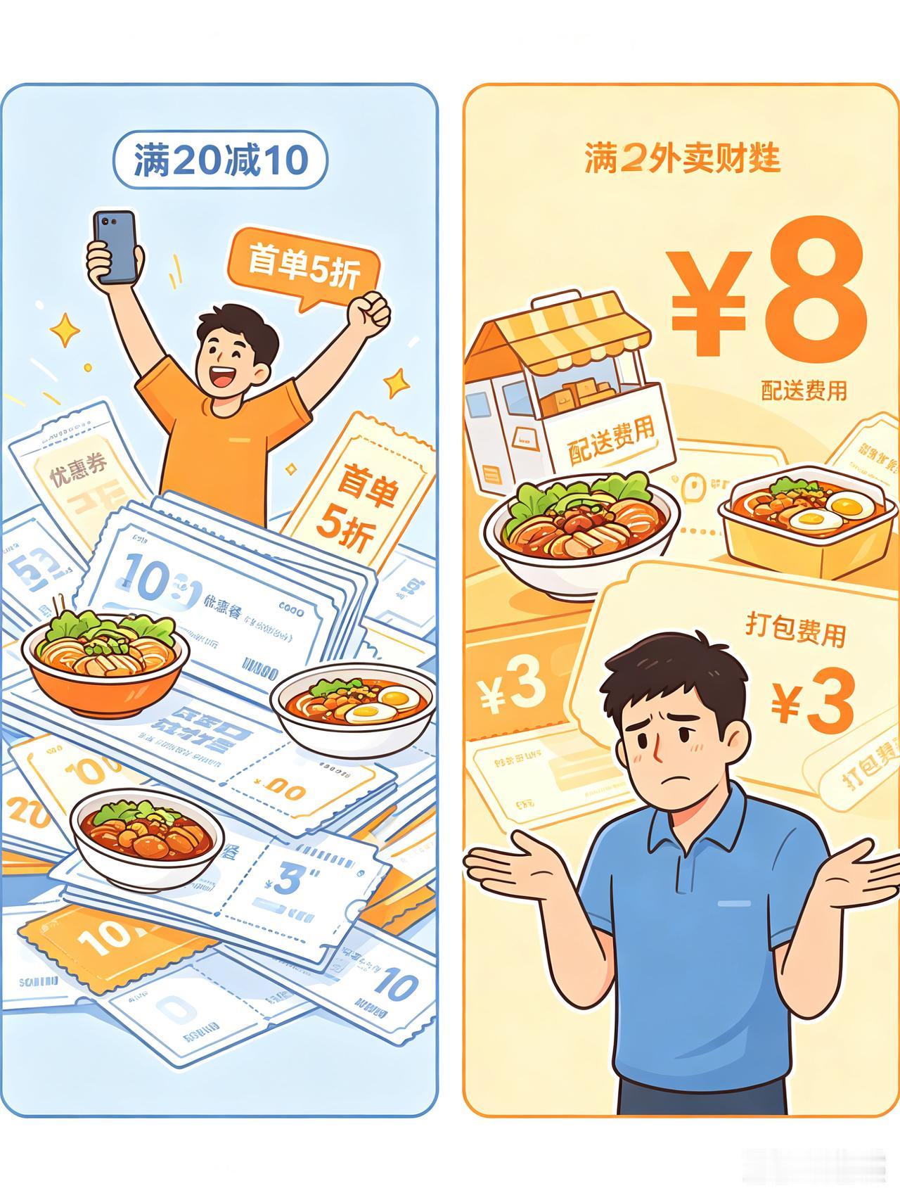 外卖补贴烧完后的涨价，对低收入群体冲击最直接。
 
第一，外卖从平价生存选项，慢