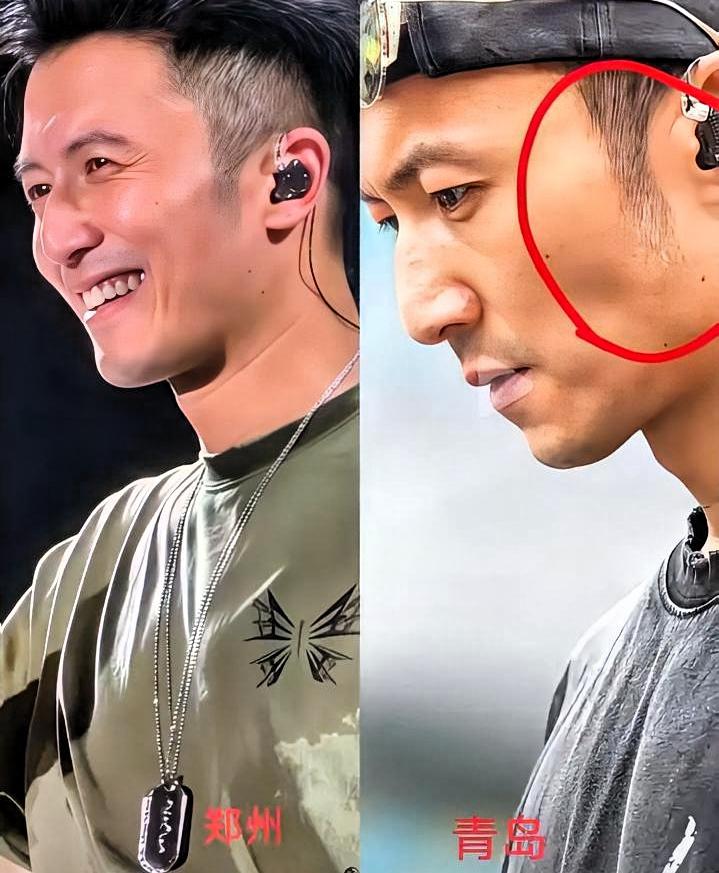 谢霆锋两鬓白了。郑州演唱会彩排，镜头拉近，白头发遮不住了。

十几天前父亲走了。