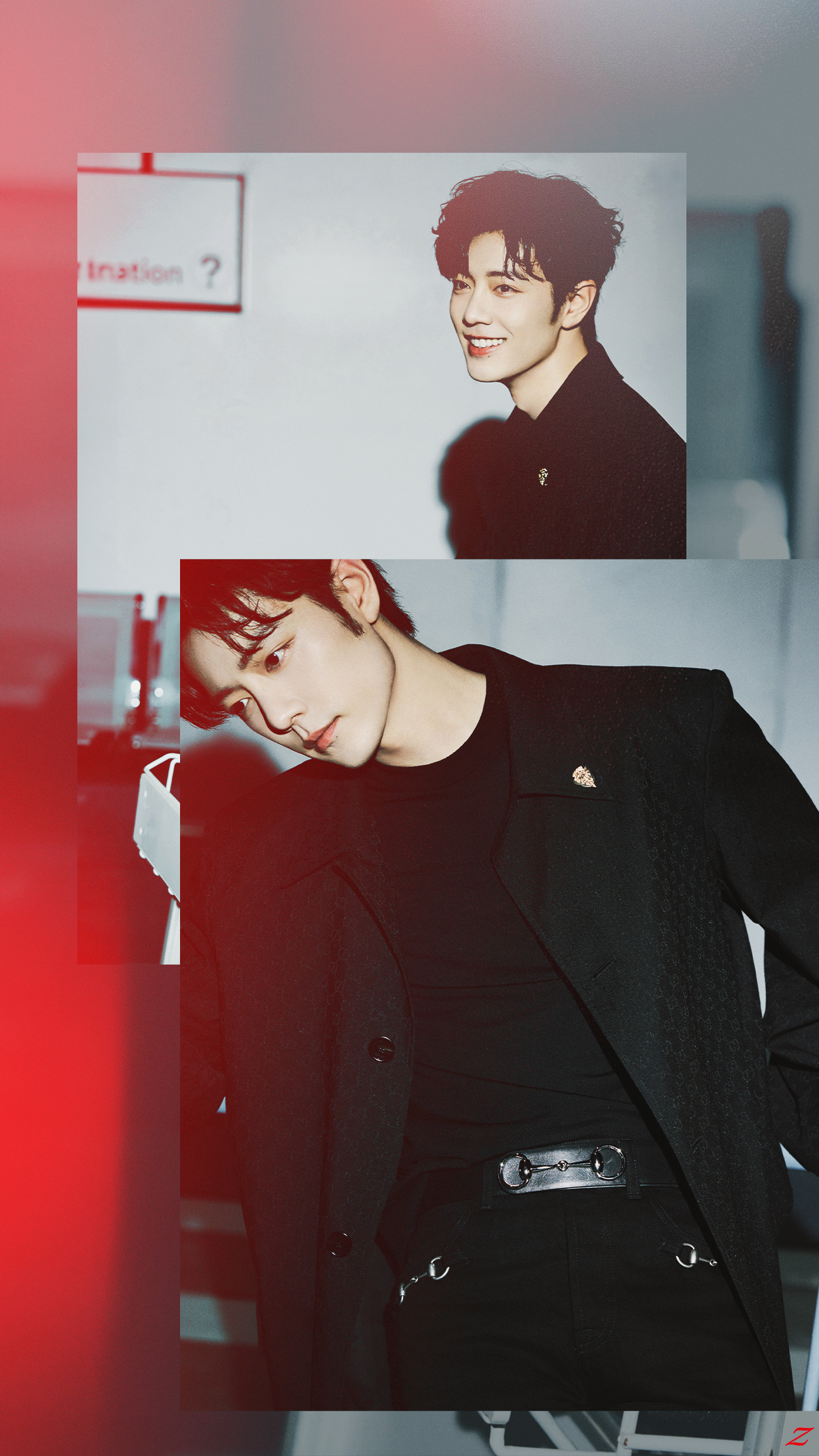 每次的米兰时装周，总能帅出新高度！肖战连体T恤◎肖战