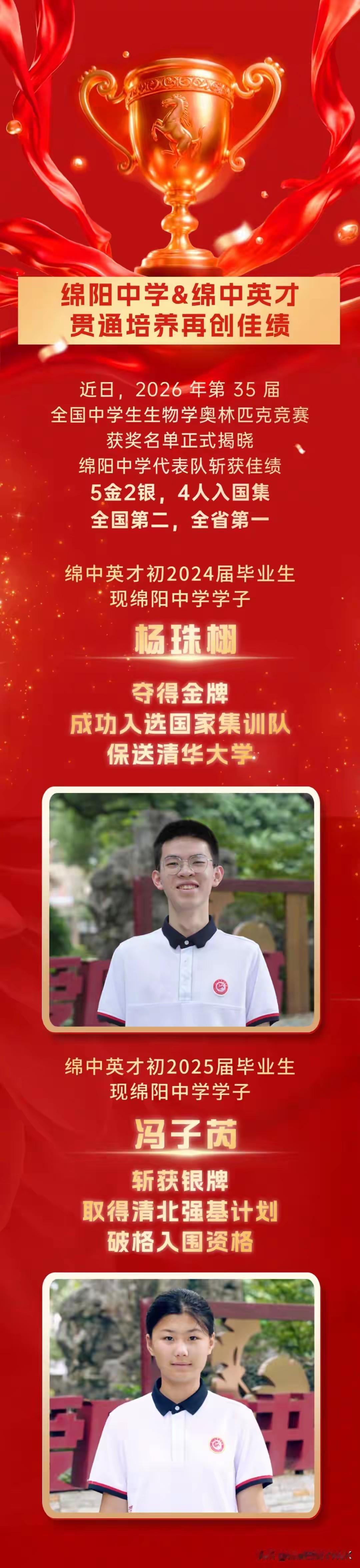 英才是绵中很重要的后备力量