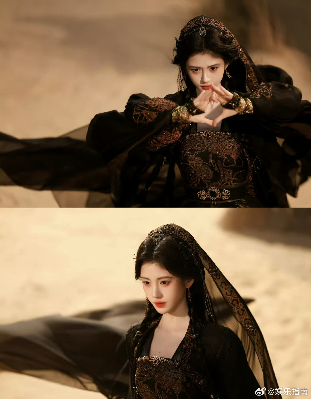 田嘉瑞主动帮鞠婧祎整理裙摆，寄灵在剧外也会照顾好露芜衣，可爱又绅士的人设不倒！ 