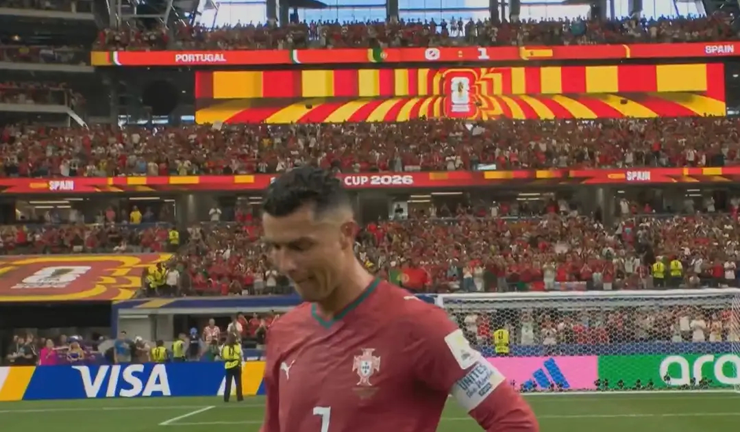 C罗6届世界杯11球2助攻美加墨世界杯淘汰赛，葡萄牙0-1不敌西班牙止步16强，