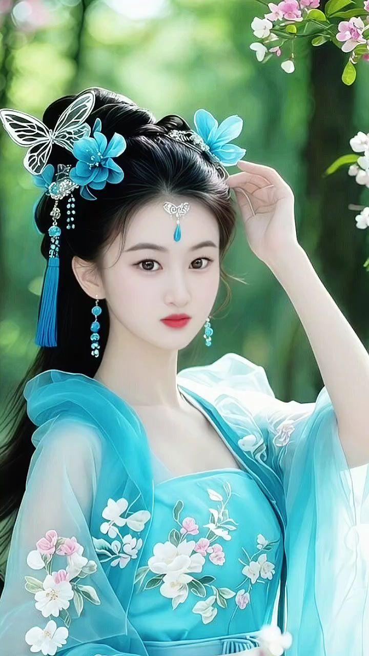 古风俏皮少女 清冷感汉服仙气拉满 国风古韵 古风美人 汉服小姐姐