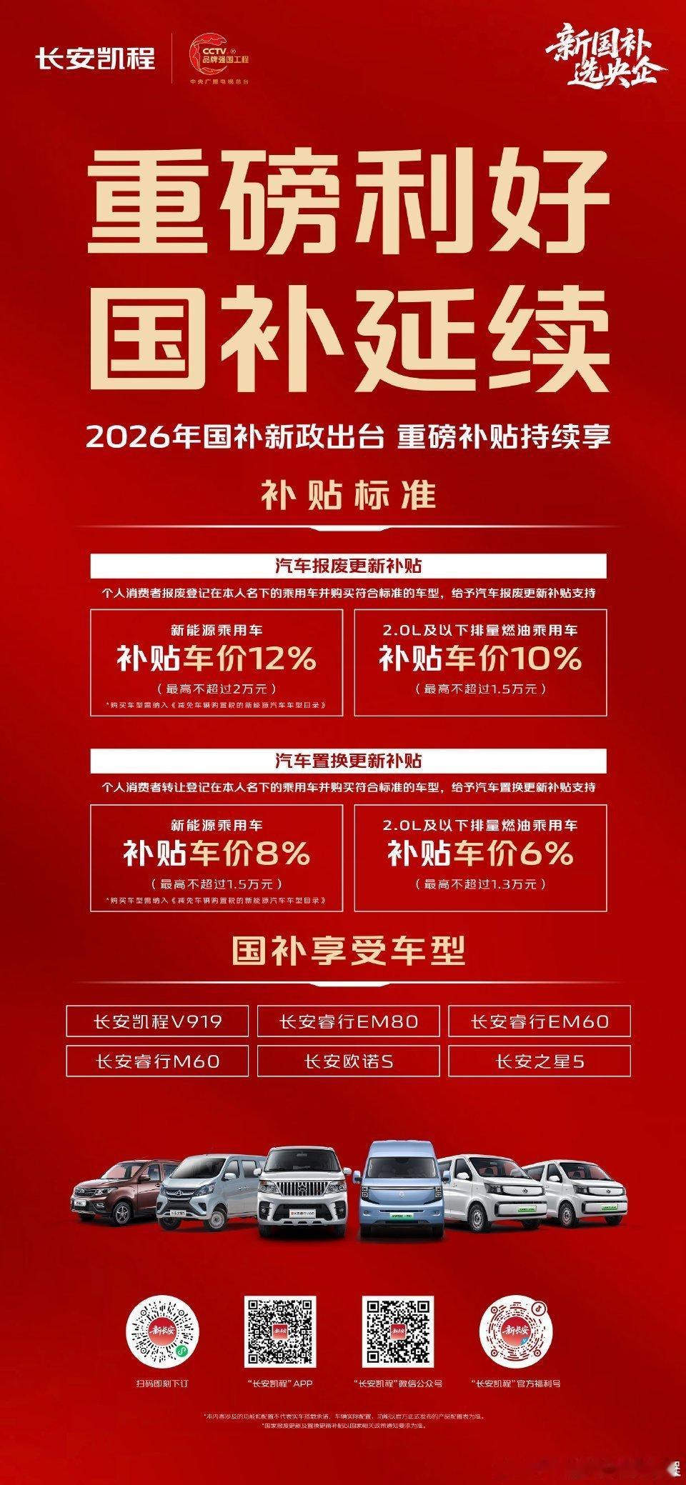 确定了！重磅利好！ 2026国补新政出台，补贴持续享 国家以旧换新补贴至高200