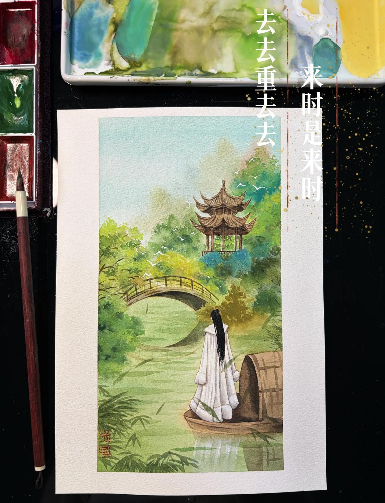 一船一亭，一池江南
没想到都快三年了，还是忘不了李莲花，忘不了莲花楼
去去重去去