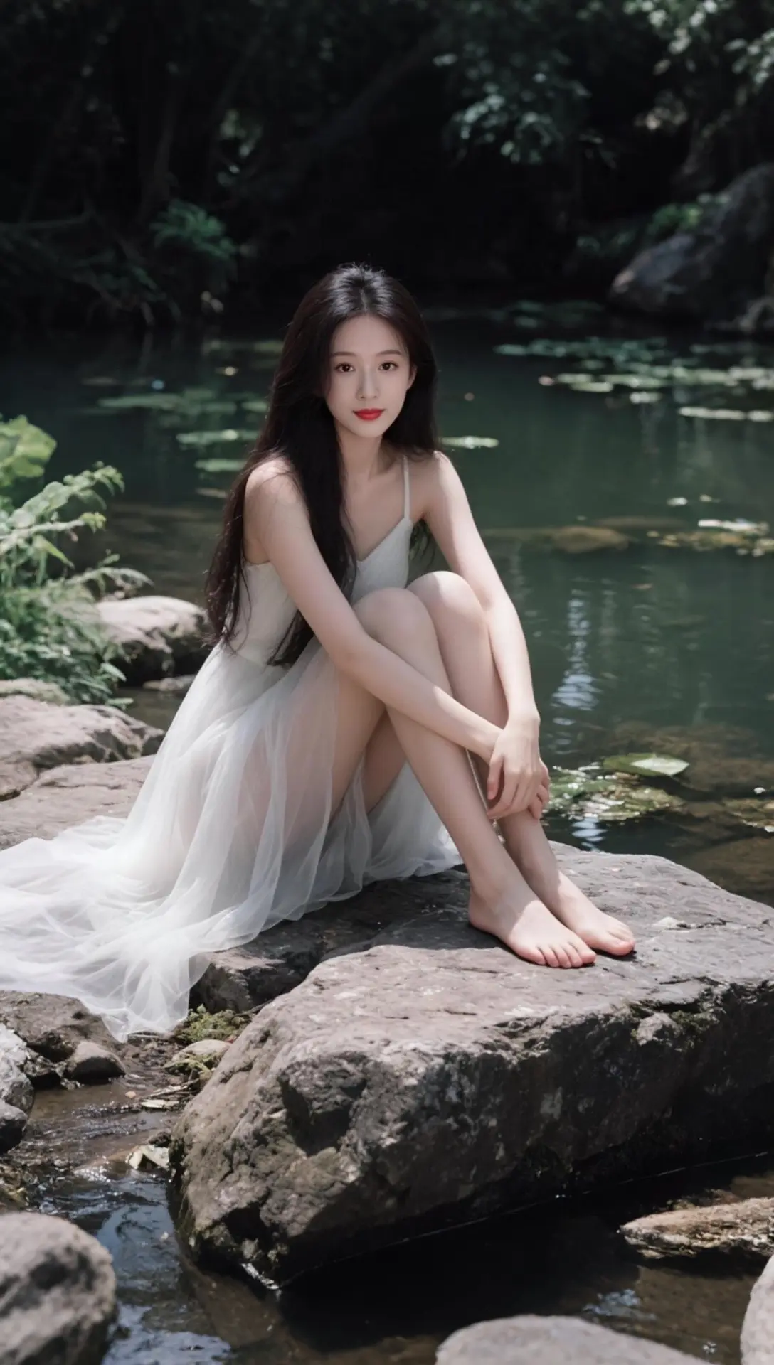 AI湖畔写真 ai创作