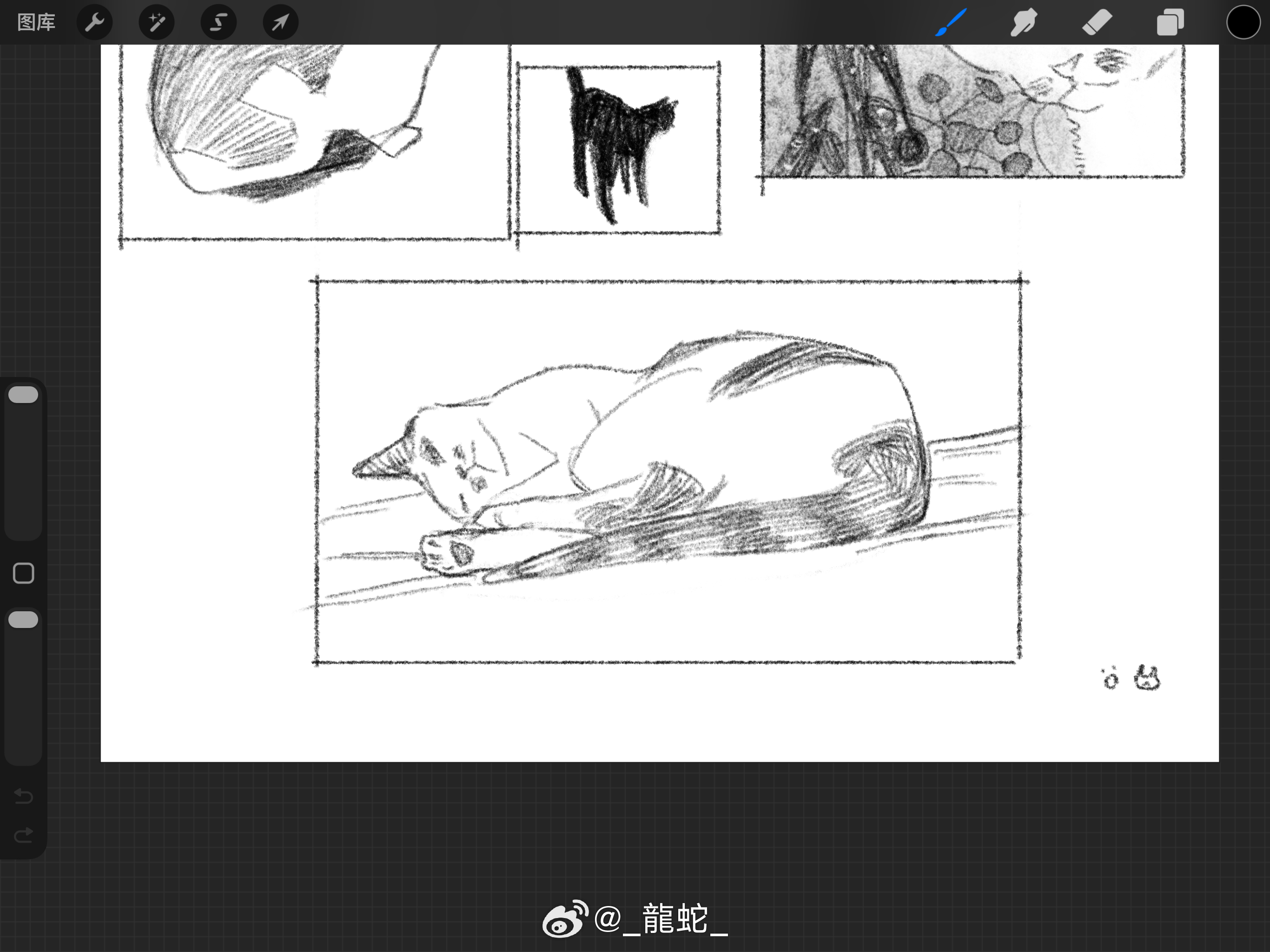 发图的目的是想说明我调的笔刷很好 