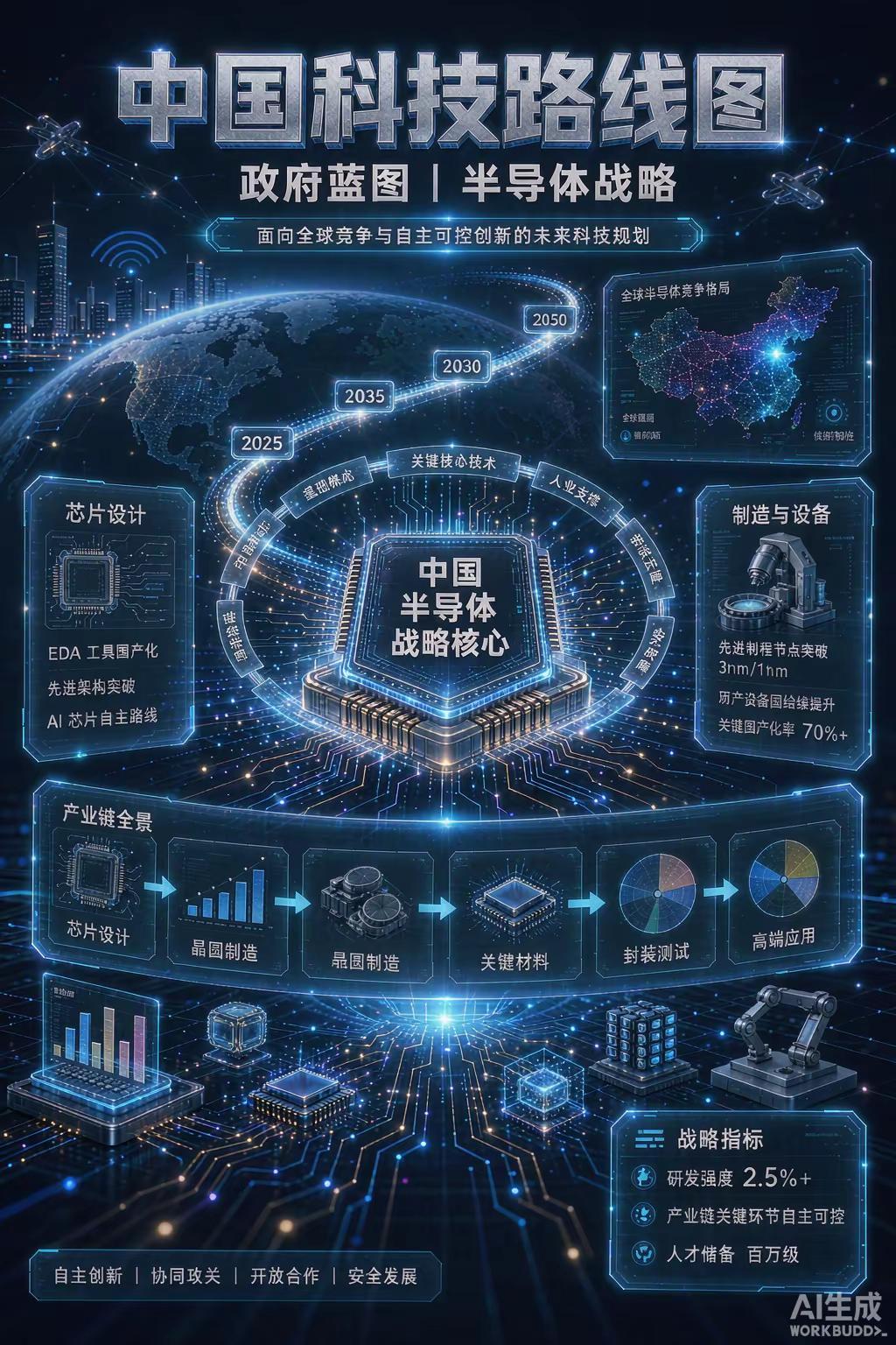 十五五规划明确：全链条突破芯片。十五五规划放大招了！要全链条推动集成电路等重点领
