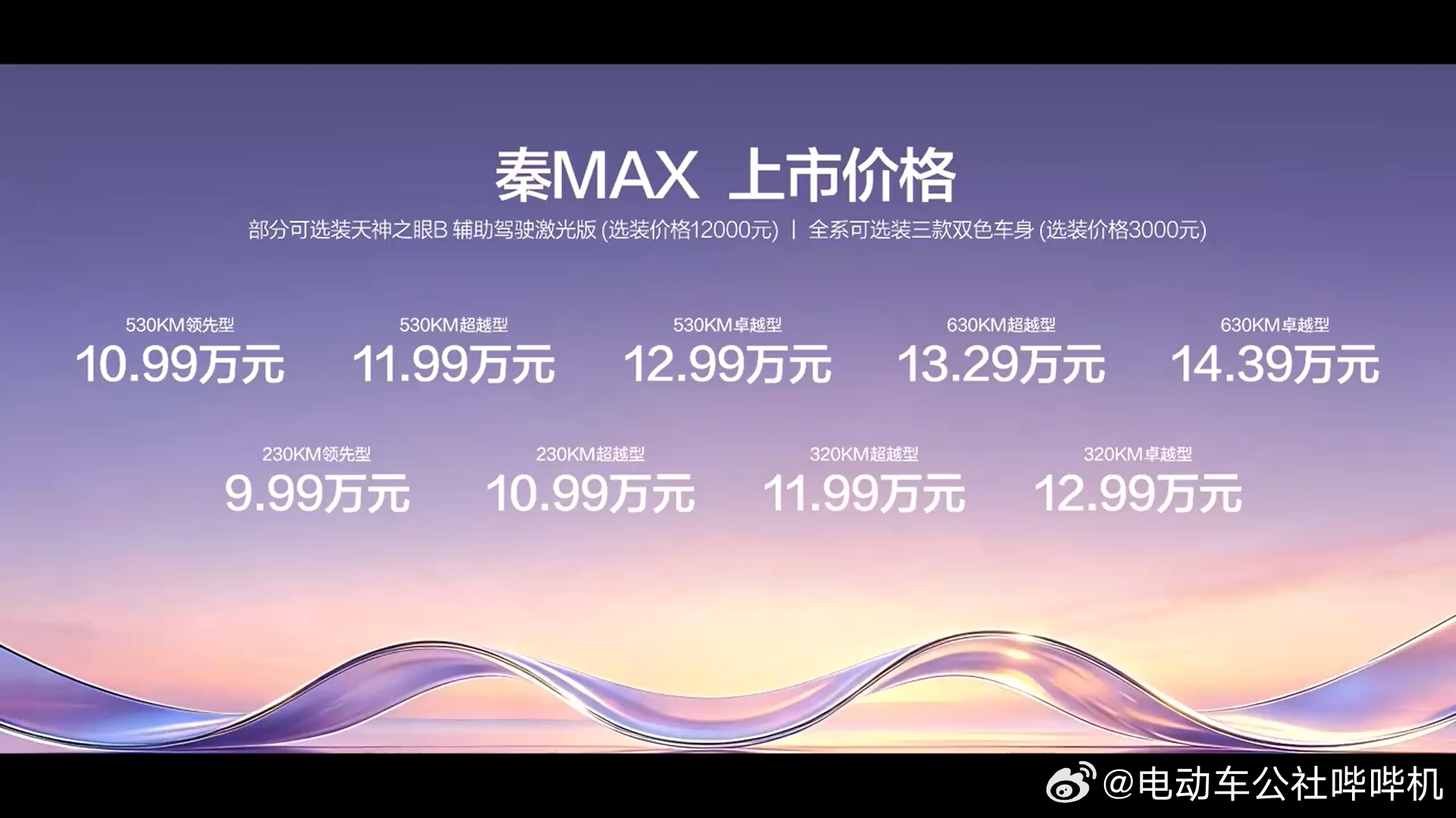 秦家族最新的“超大杯”产品秦MAX，尺寸、定位介于秦L和汉之间，但..秦L起售价