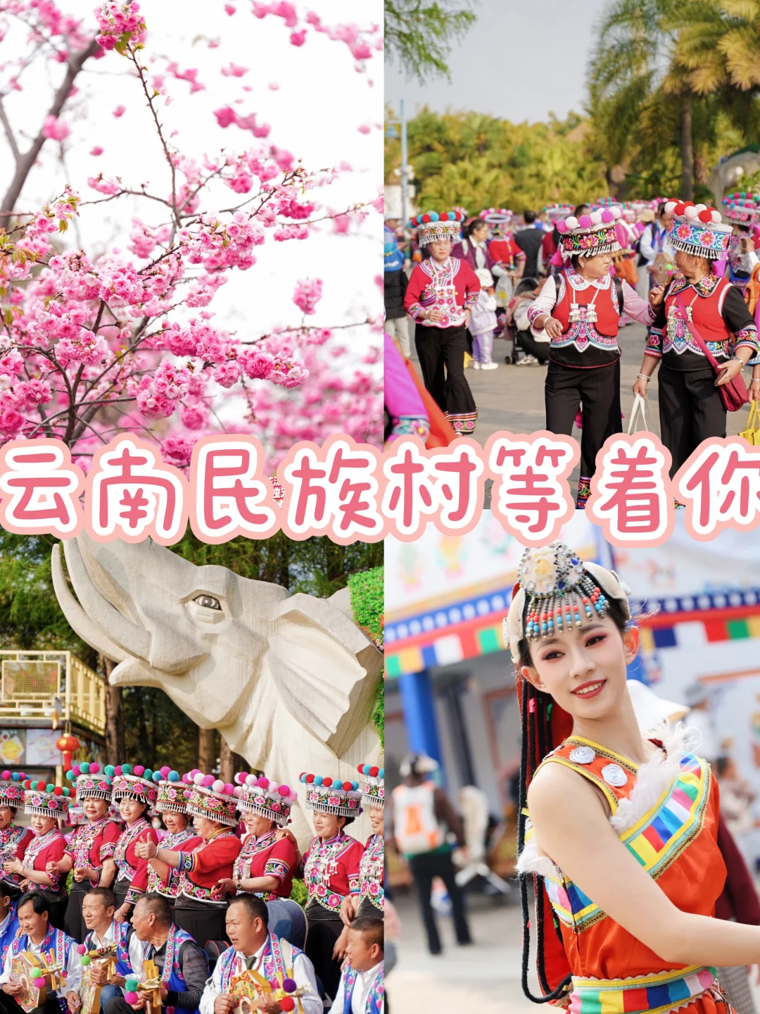 三月·独宠妳🌸云南民族村女神月游玩全攻