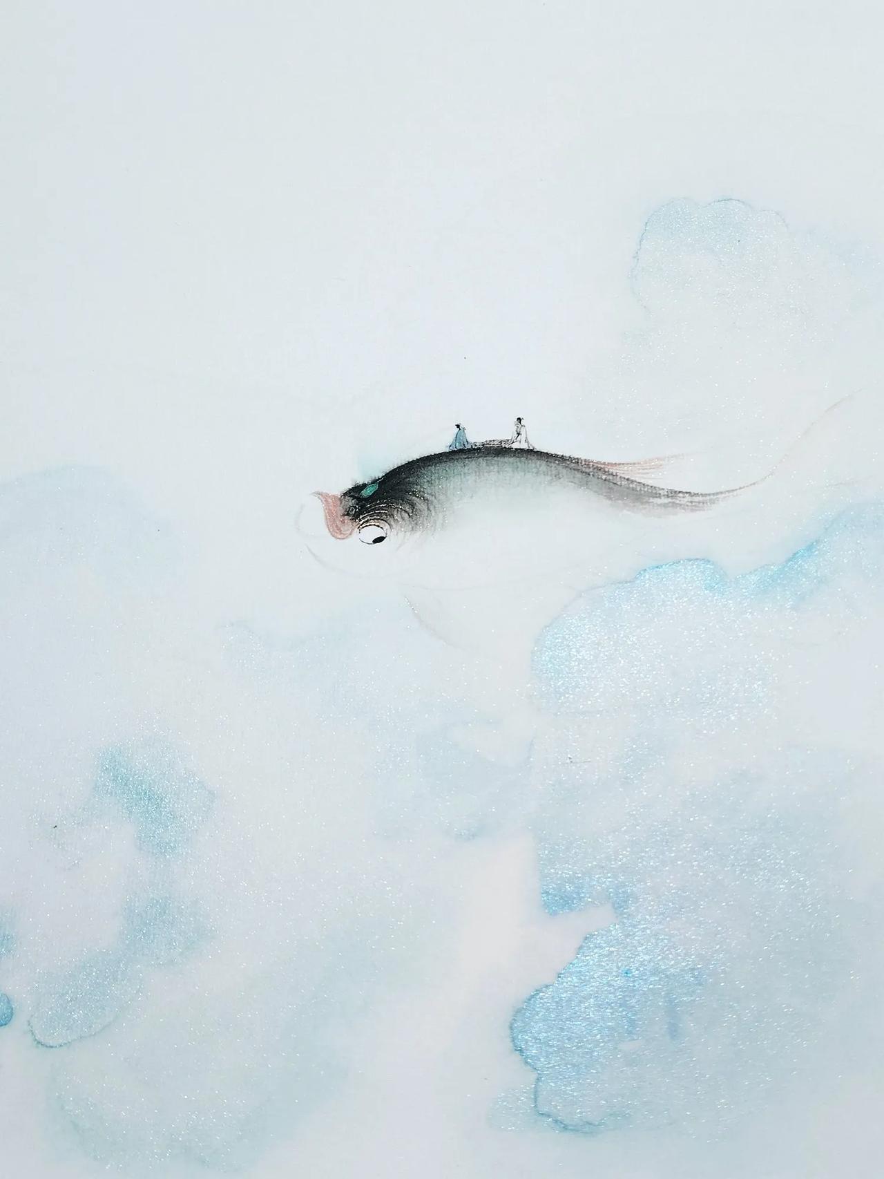 逍遥游 非子畫魚 @国画雅集 @非子画鱼