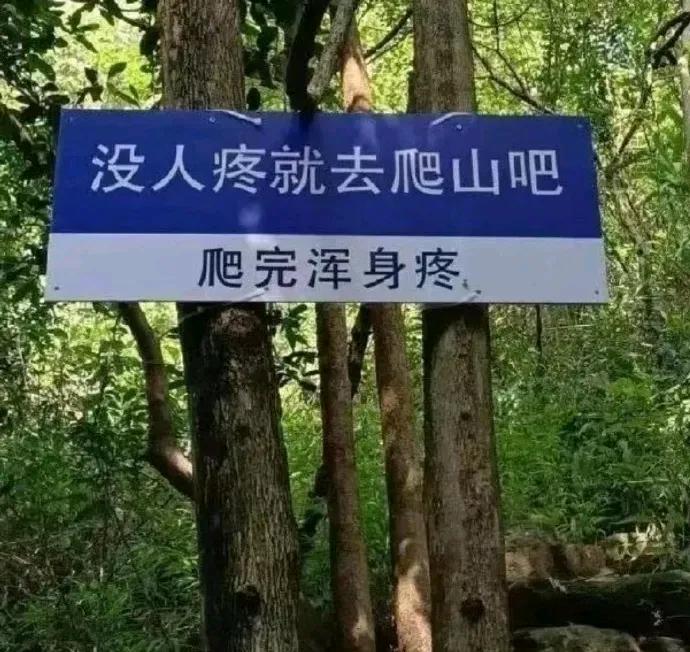 现在流行爬山穿泳裤，我没带啊，我没带，我没带[捂脸]