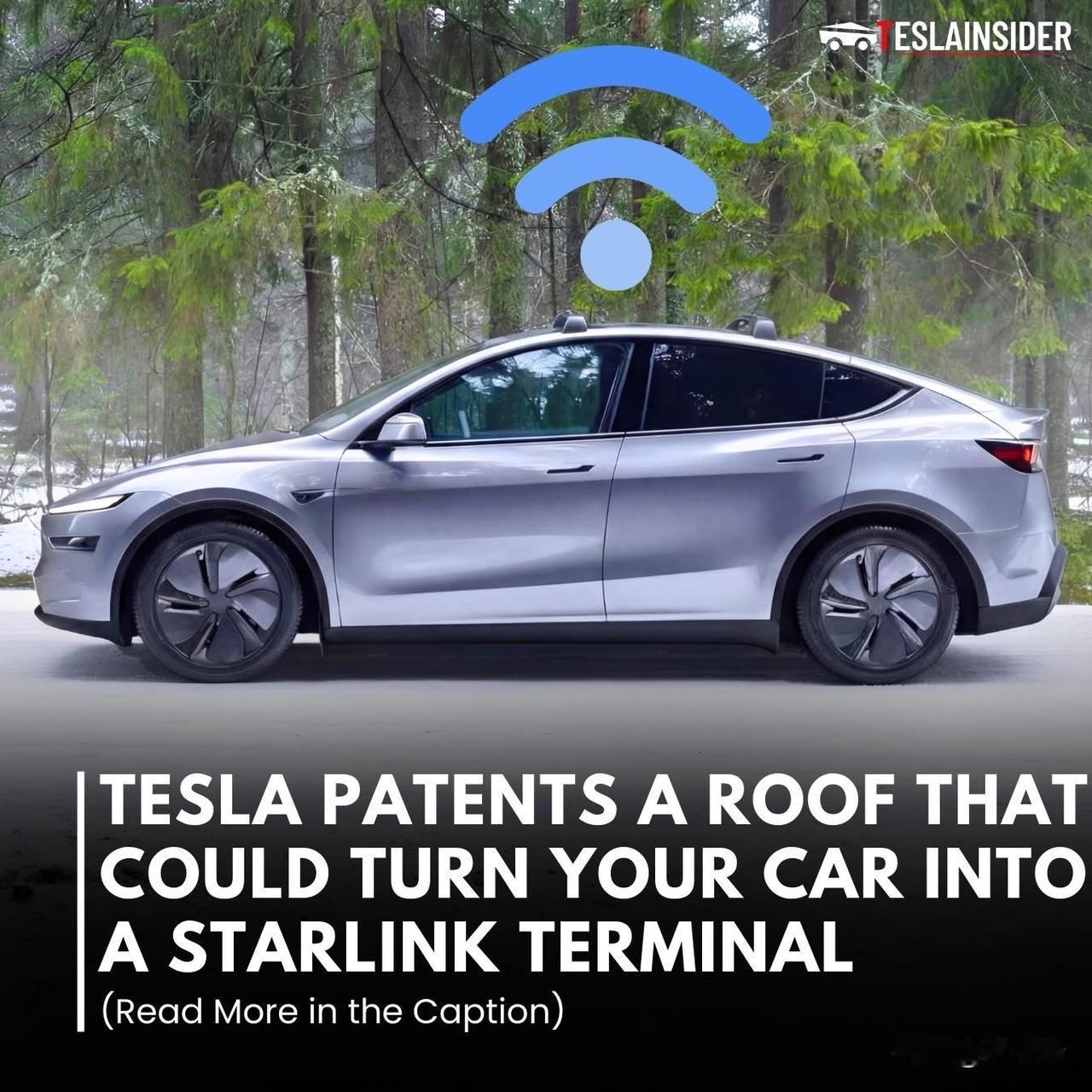 特斯拉新闻：特斯拉提交了一项新的专利申请，暗示未来可能会将类似 Starlink