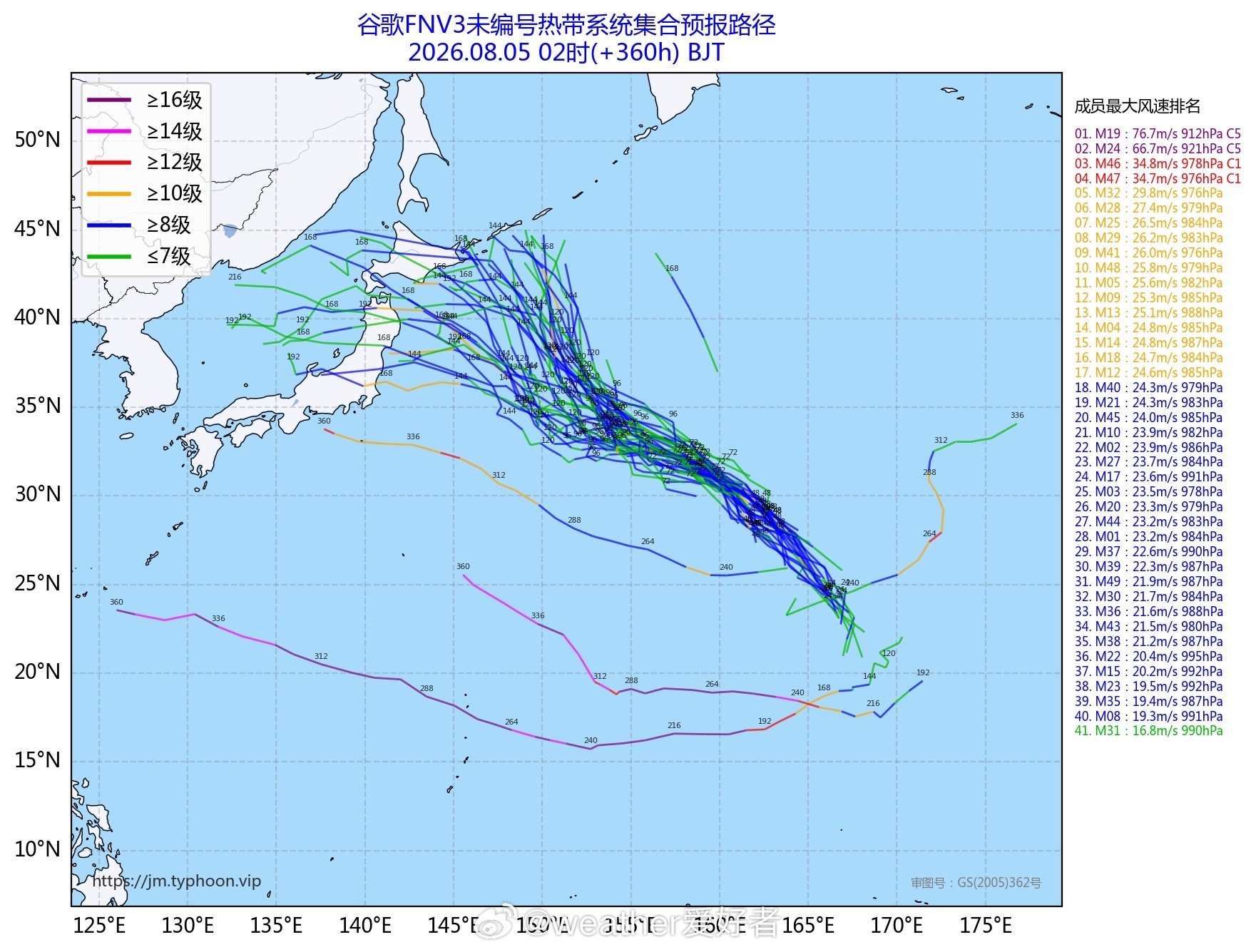 台风灿鸿【15号台风灿鸿待产】今天上午，日本气象厅给西太远洋的低压开出GW，今年