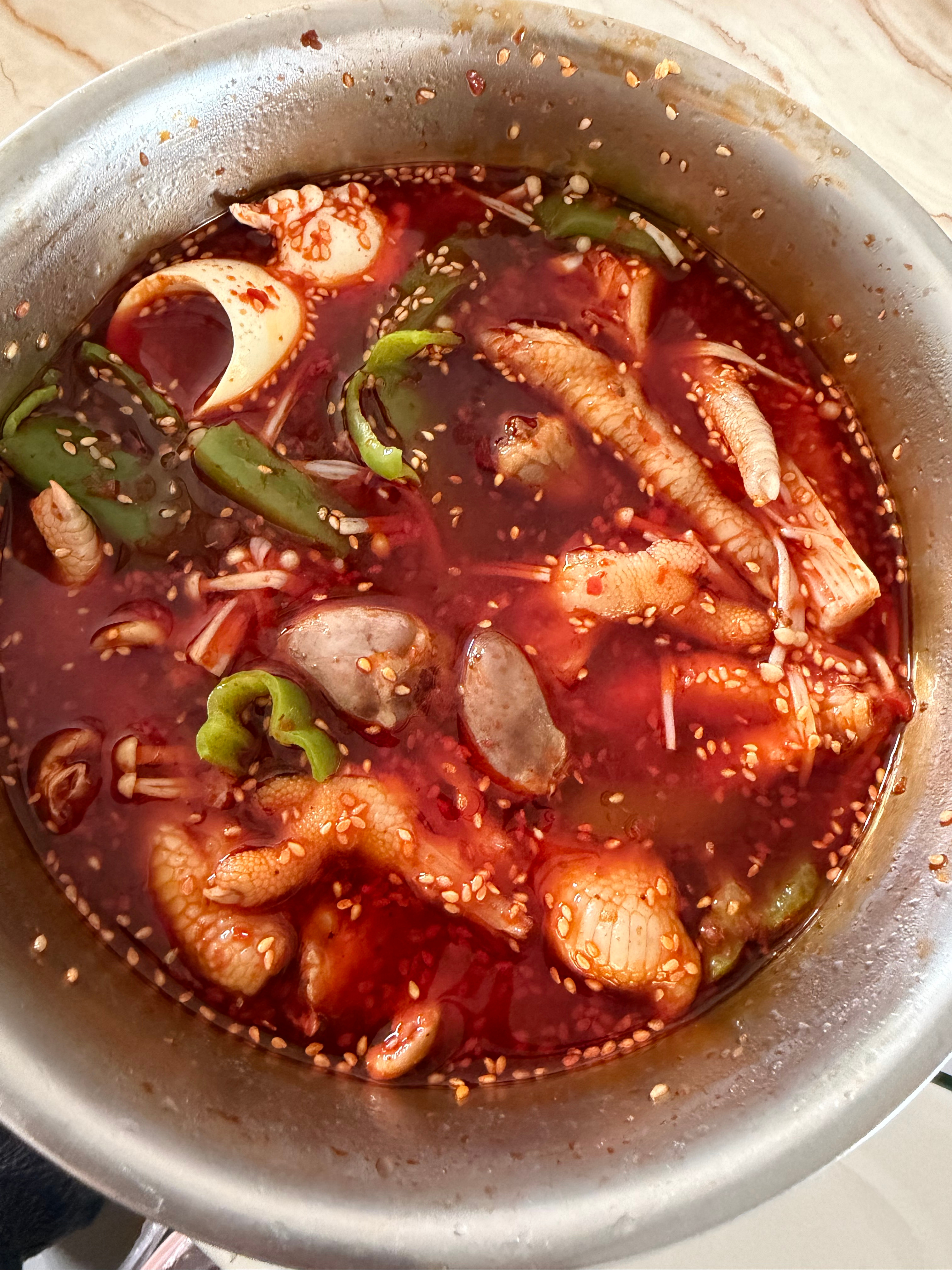 我二姐给我做了钵钵鸡拿到我妈家幸福🥰 