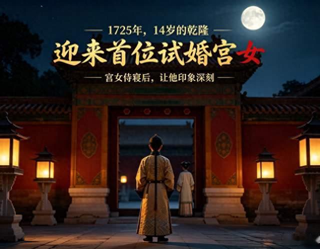 1725年，14岁的乾隆迎来首位试婚宫女。宫女侍寝后，让他印象深刻