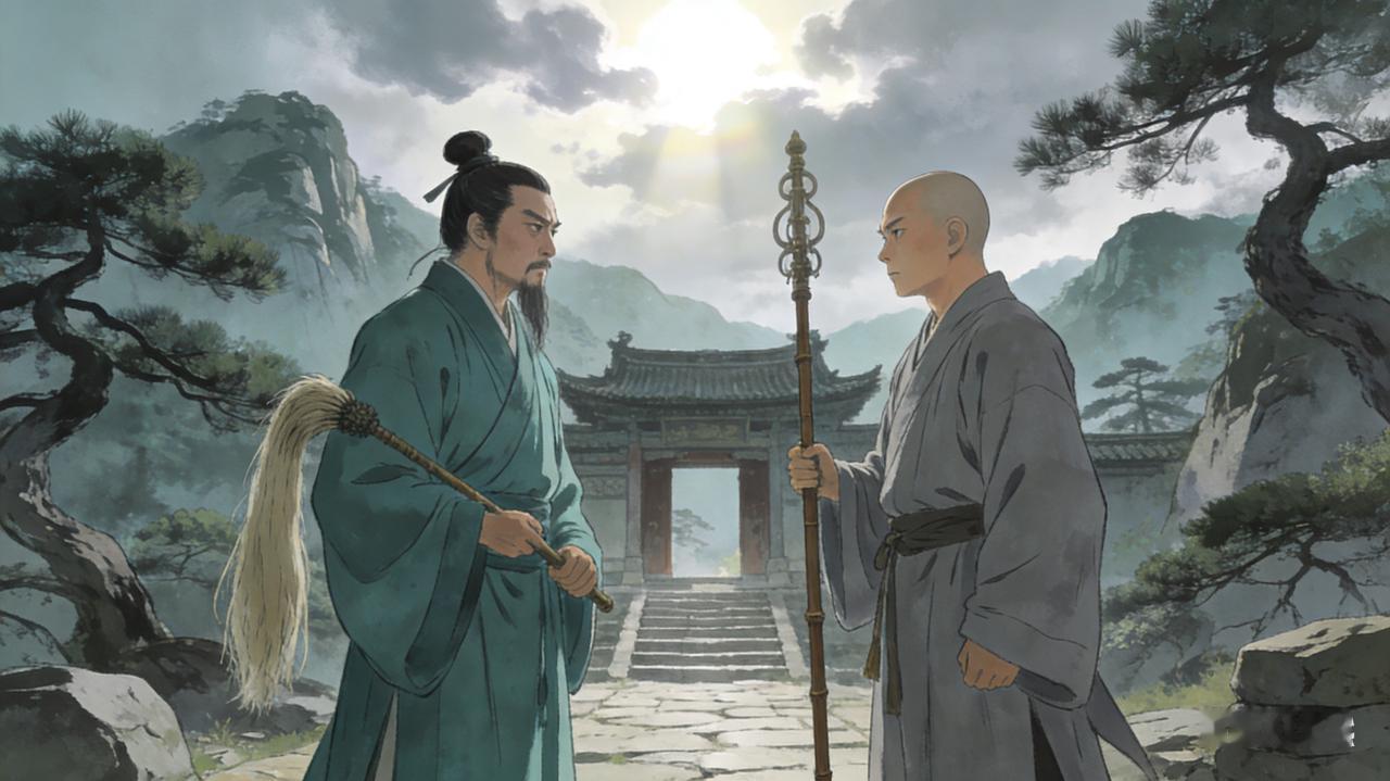 网上不少人说金庸崇佛黑道，但实际大节方面明明是反过来，历史上大金顺民王重阳、蒙古