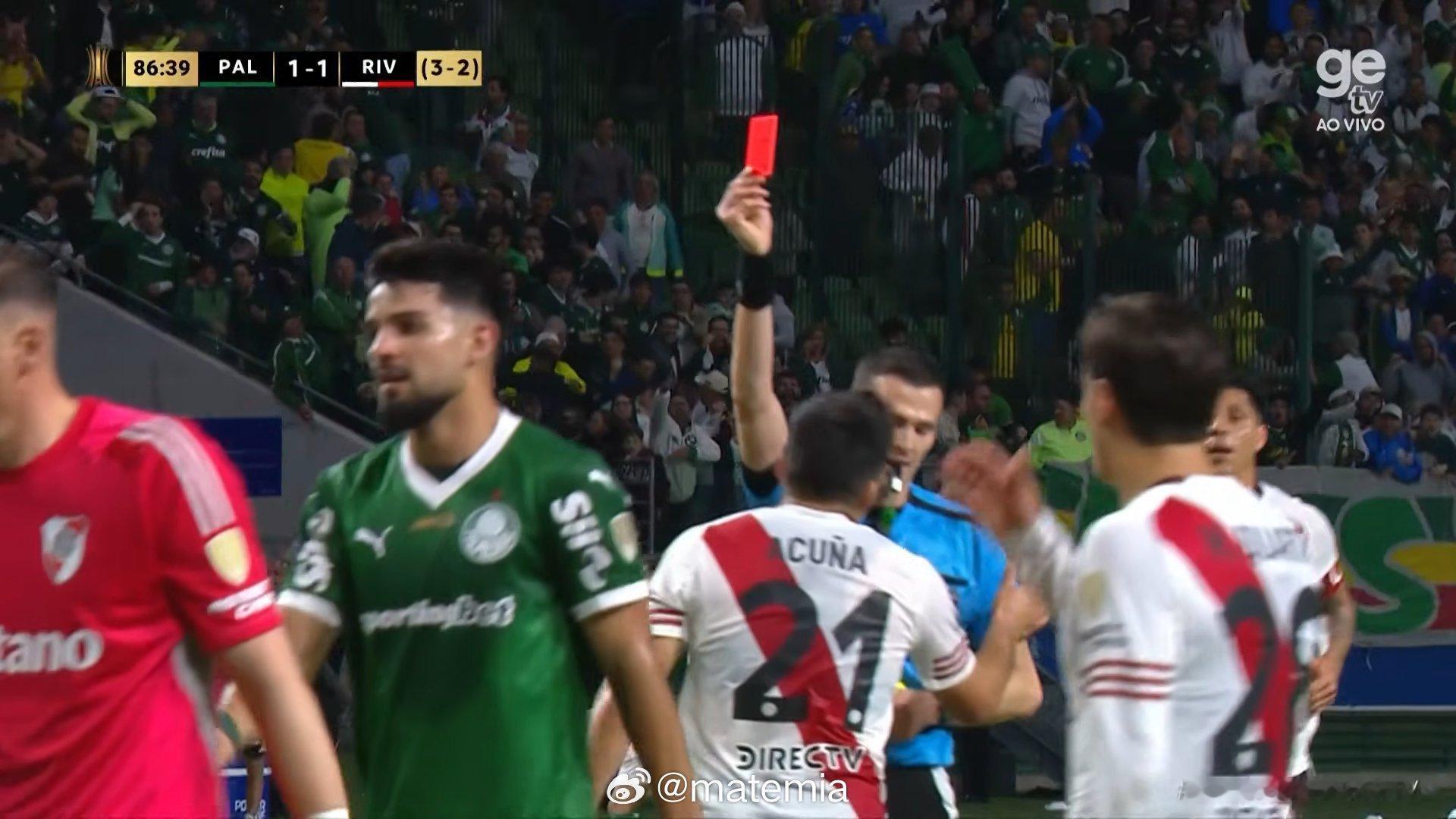 河床[超话] 完了，蛋哥染红…帕尔梅拉斯点球… ​​​