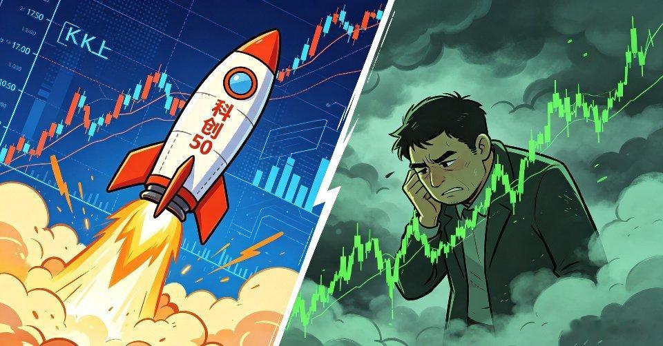 盘面冰火两重天实拍：科创、创业板大涨，中证红利走跌，4000+只个股下跌，仅千余