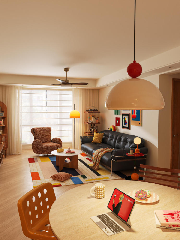 终于如愿拥有属于自己的家！装成小时候梦寐以求的样子，装满童趣的色彩～ 