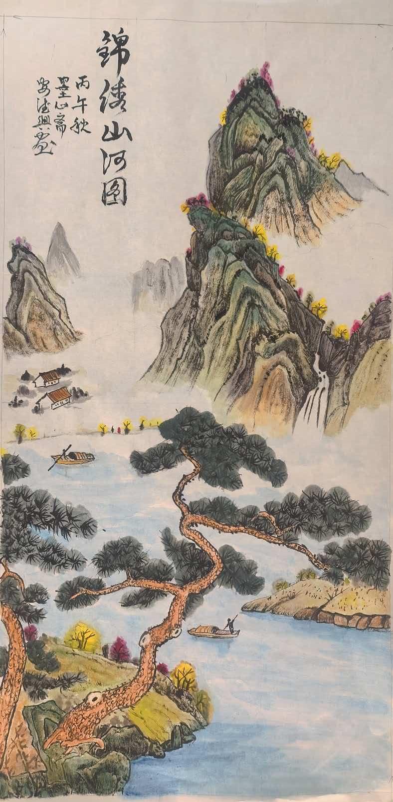 安德兴的绘画作品简直是视觉盛宴！他的画作色彩运用极为大胆，就像梵高那般肆意挥洒。