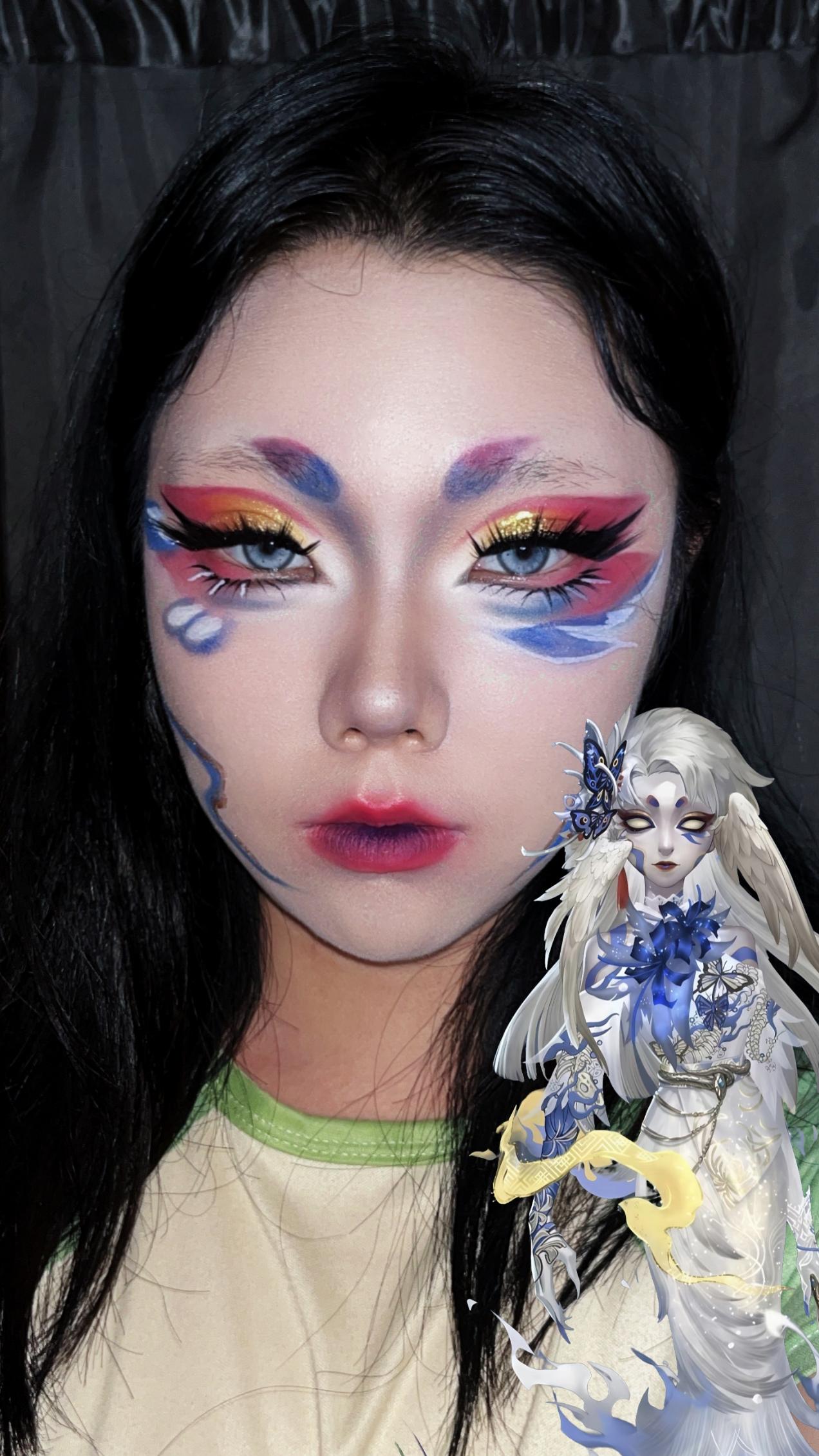 最近吊五得妆面为数不多拍照的