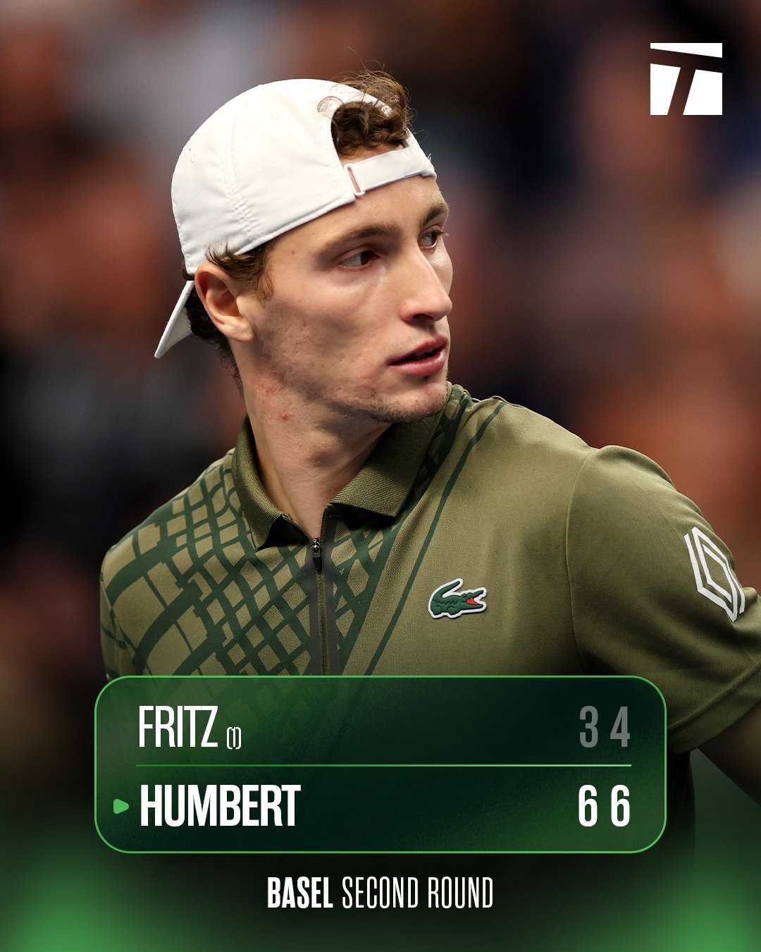 弗里茨回家，3-6、4-6不敌安贝尔，ATP500巴塞尔八强出炉：安贝尔 VS 