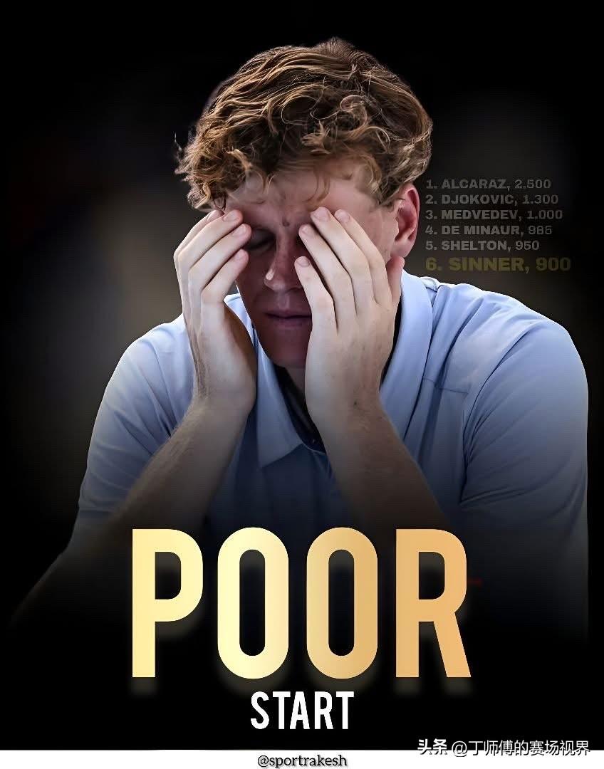 扬尼克·辛纳2026年的开局缓慢，这一点已不容忽视。

在多哈公开赛四分之一决赛