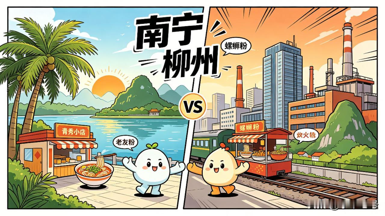 广西的第一城与第二城南宁，柳州！
关于这两座城市之间的话题那可是从未停歇，有时候