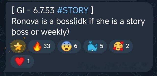 看占位，作为boss时是她遇到主角和米提亚那里 不确定若娜瓦是否会是周本boss