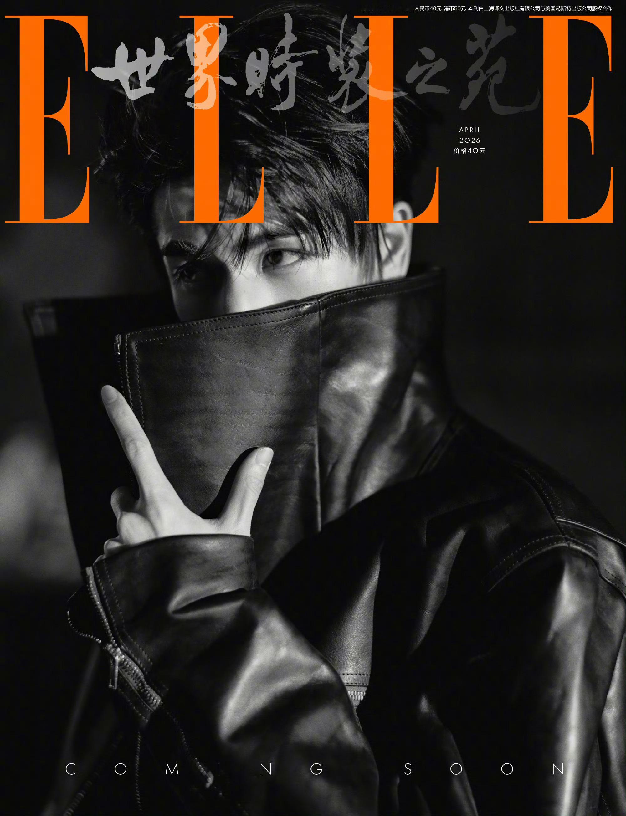 这种朦朦胧胧的图最让人想盯着仔细看了张凌赫elle四月刊预告图