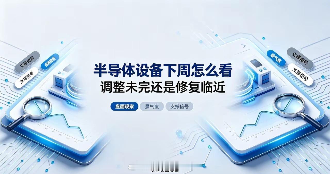 下周半导体设备走势：震荡为主，景气逻辑没变本周半导体设备整体走的是缩量整理节奏，