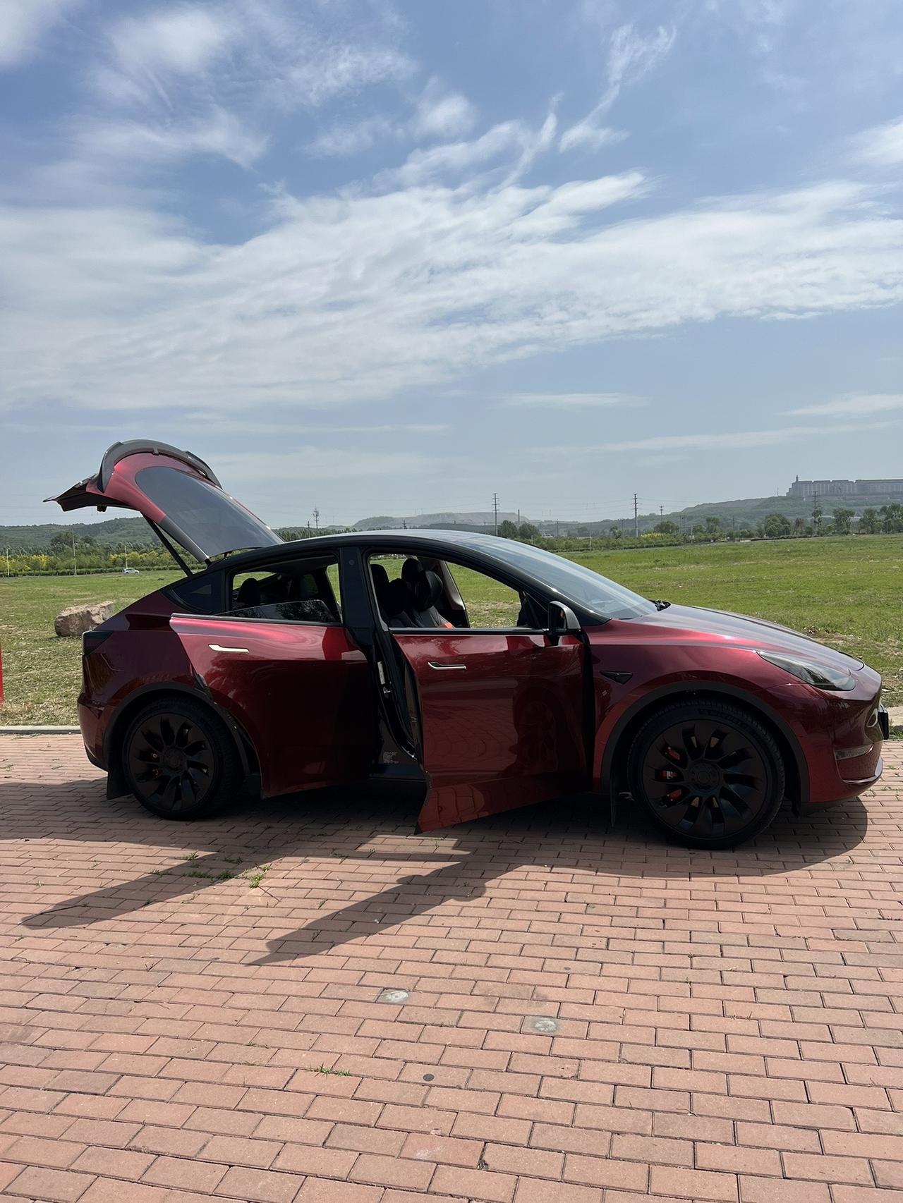 什么红？#特斯拉 #modely改色