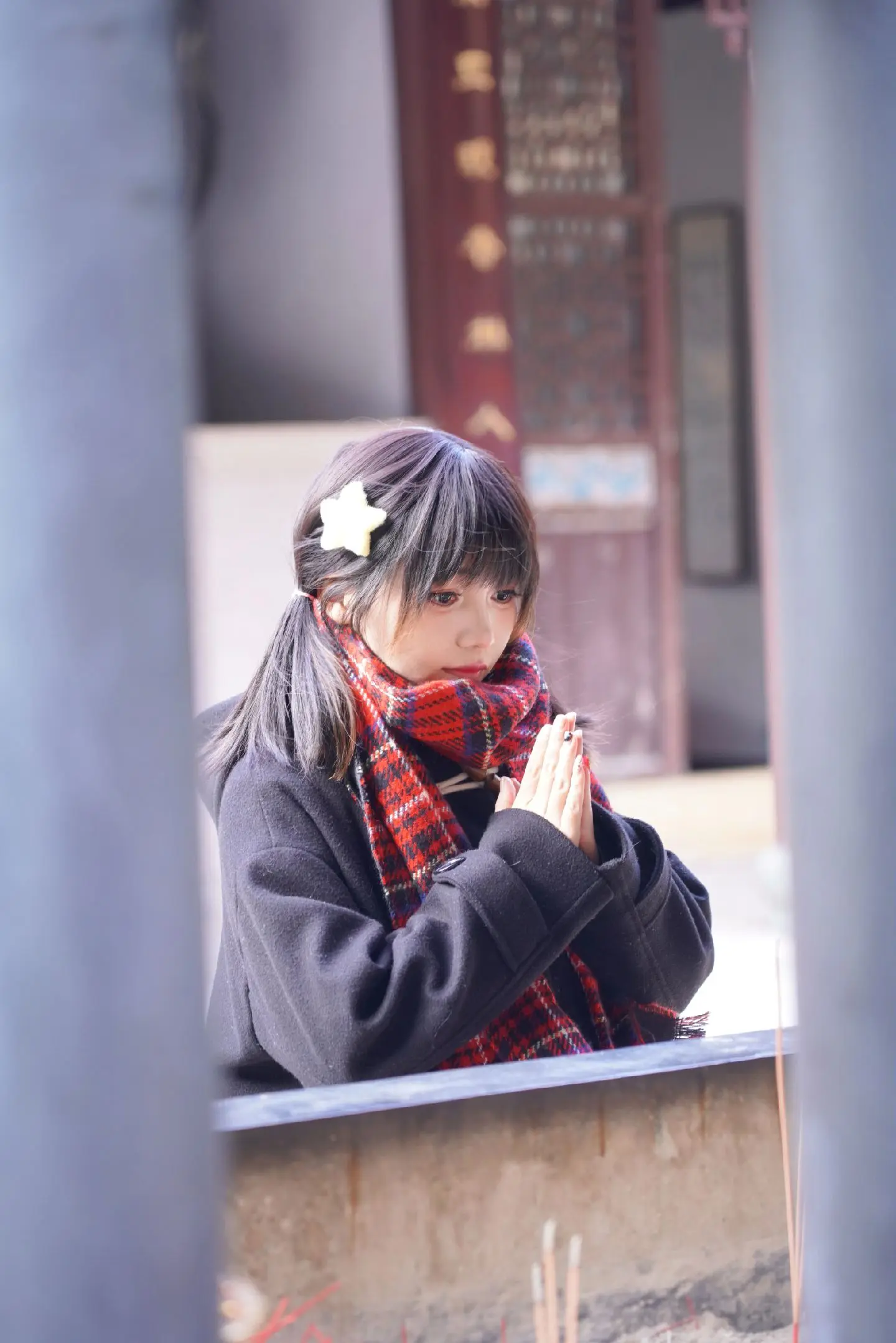 许愿。