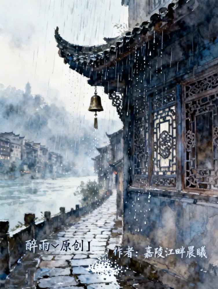 现代诗｜醉雨［原创］
作者：嘉陵江畔晨曦

在日历翻到四月的扉页
一场雨，是季节