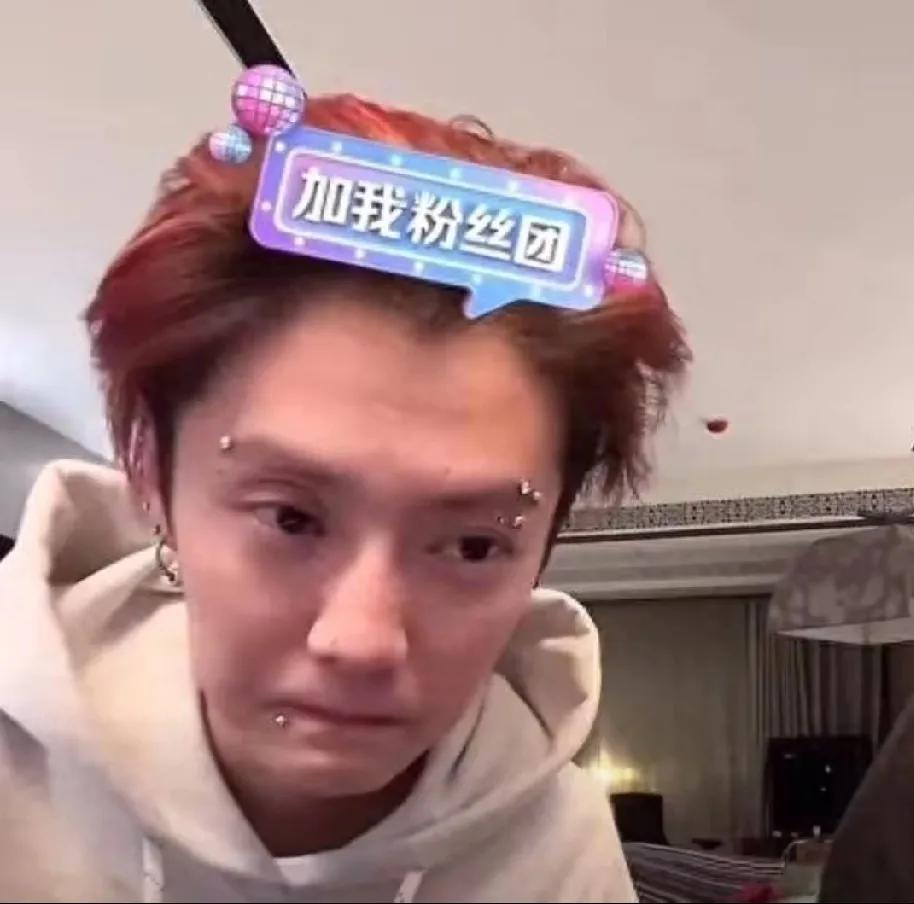 这是鹿晗吗？和电视上差距也太大了，满脸的耳钉，不疼吗？


难怪人家说三分长相七