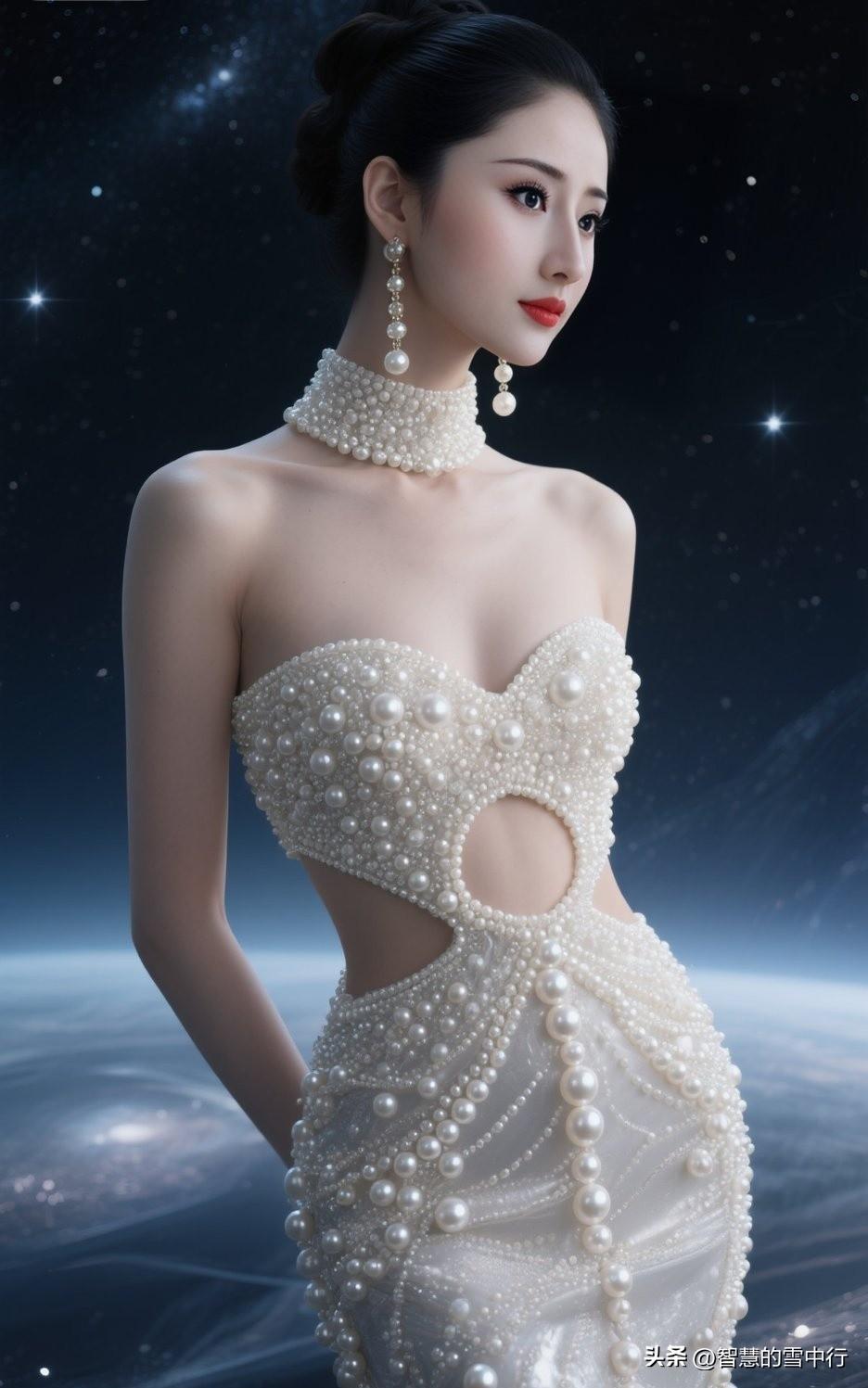✨星河珍珠裙｜把宇宙浪漫穿在身上
 
谁懂啊！这件抹胸珍珠裙真的美到失语✨
满裙