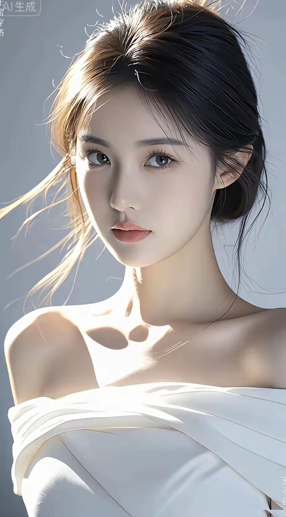 温柔的光影，梦幻的少女，仿佛来自童话世界。