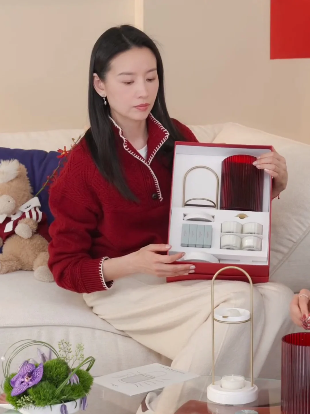 董洁融蜡灯红色款新年必入