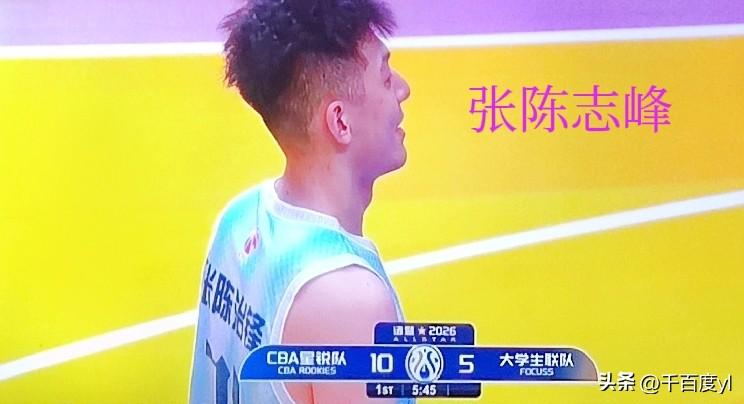 辽宁男篮的张陈志峰参加了CBA全明星星锐赛
3月7日晚CBA全明星周末星锐赛在浙