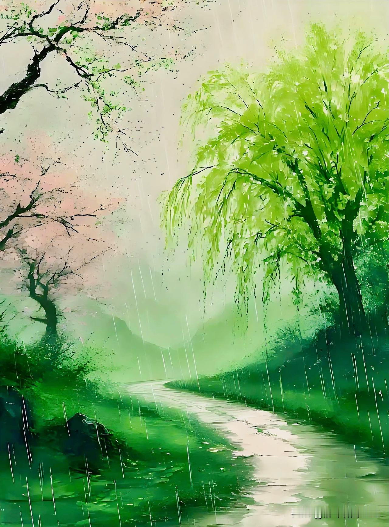 上联:雨润山间柳(原创)
下联:风拂水上荷(头条)