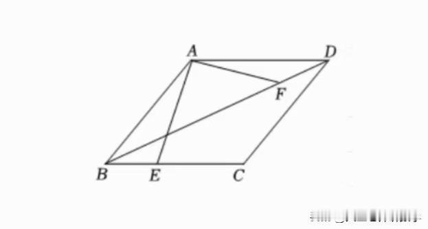 中考数学必刷题，几何题：
如图所示，在菱形ABCD中，∠C=120°，AB=6，