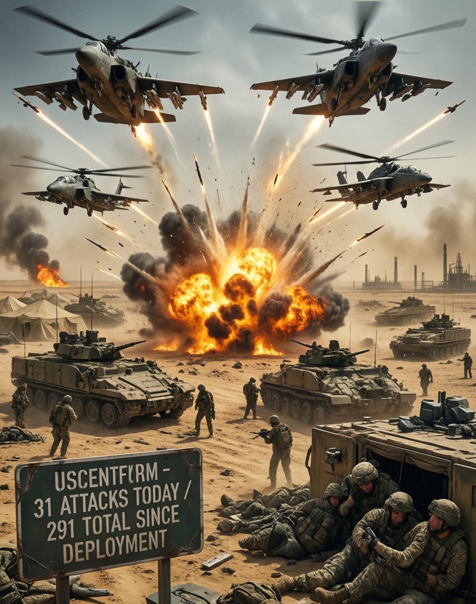 美军在中东陷入“袭扰泥潭”？单日31次攻击背后的非对称困局

局面正在失控。
