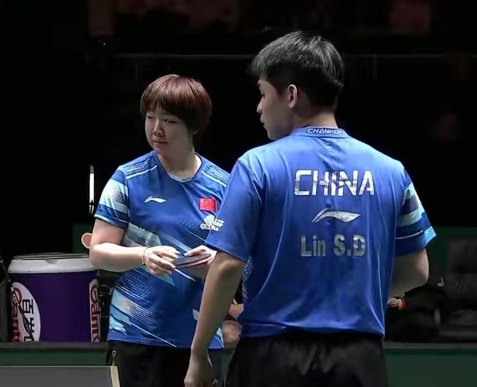 暂时 中国队6-3德国队
第二阶段混合团体循环赛，中国队首次遇强敌德国队，大头1