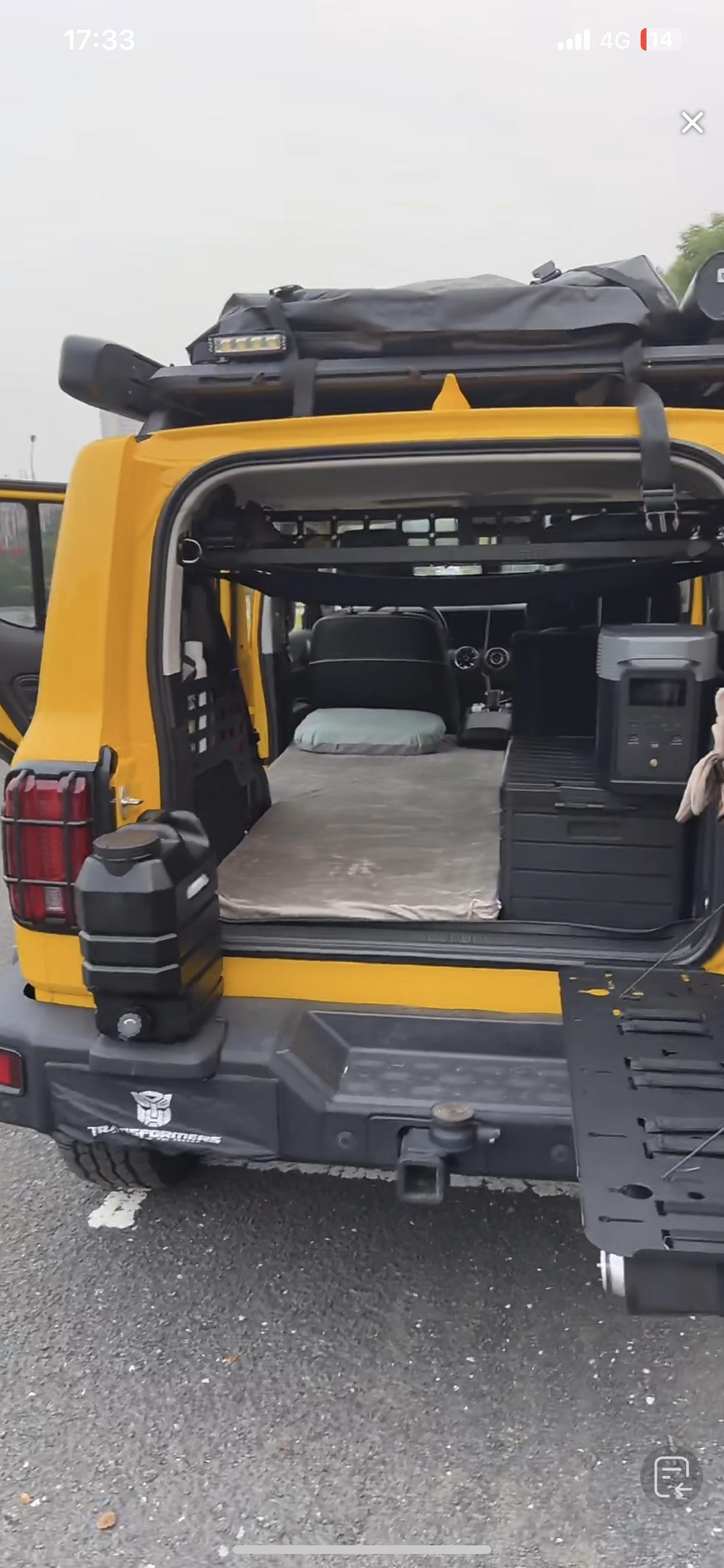 这种挂架看到有朋友的越野车都在装，特别是坦克300之类的，看上去还不错，不知道卢